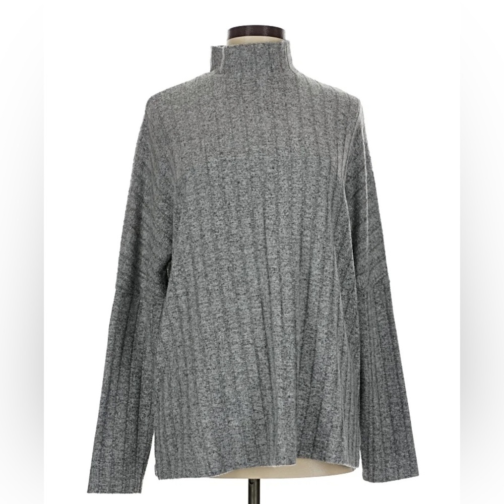 Anthropologie Gray Ribbed Women's Sweater M